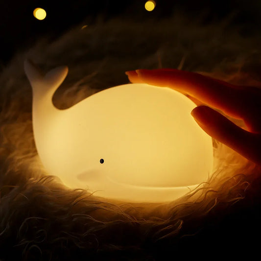 Veilleuse LED RVB Baleine